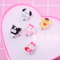 Nhẫn Sáng Bóng Hoạt Hình Sanrio Hello Kitty Nhẫn Ngón Tay Bé Gái Nhẫn Công Chúa Nhẫn Trang Sức Lấp Lánh Quà Tặng Cho Bé Gái. 