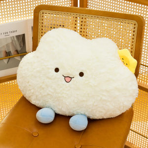 Cloud Cushion พิงก์หมุน Cloud Run โซฟาตกแต่ง ของเล่นผ้าฝ้าย บรรจุภัณฑ์กล่องแขวน ของเล่นสำหรับผู้หญิงวัย 18 ขึ้นไป