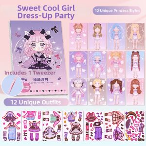QGOE | Intelligent Dress Up Sticker Book 3-6 Years Girls