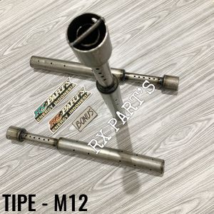 Saringan / Sarangan knalpot rx king rxking rx k rx s TIPE - M12 Suara Garing enak di kuping bahan pipa besi tebal berkualitas Las full tanpa ada celah lubang untuk knalpot sudah bobok dan standar Tarikan mantap
