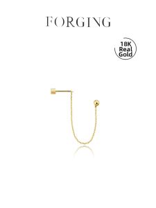 Forging Love | Gold Tassel Dangling Earrings 18k Au750