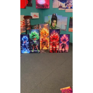 Set 5 Tranh Treo Tường Dragon Ball Goku Tráng Gương – Decor Tranh Anime Trang Trí Phòng Khách Phòng Ngủ Hiện Đại