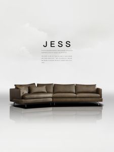 Modern Minimalist Italian Luxury Leather Corner Sofa Solid Wood Frame Living Room Non-Standard Shape Nordic Furniture