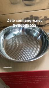 Chảo caro Inox 3 đáy Shiny Cooker Hàn Quốc 26cm dùng bếp từ bảo hành 5 năm