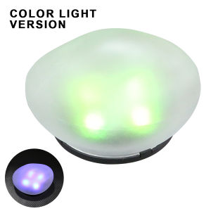 4 LED Solar Pebble Ground Light Outdoor Garden Lamp Frosted Glass Landscape Lighting Solar Powered Wireless LanternLawn Yard