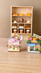Bộ đồ chơi lắp ráp mô hình LOZ cửa hàng đường phố mini dễ thương DIY (120-150 mảnh)