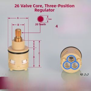 Durable Ceramic Valve Core for Faucet Repair Kitchen Sink Mixer Tap Parts Heat And Cold Water Mixing Basin Switch Accessories