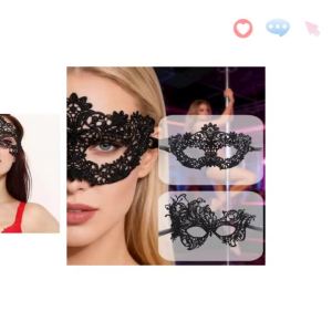 1/2/4Pcs Halloween Makeup Ball Costume Party Ladies Lace Mask Half Face Cloak Mask
