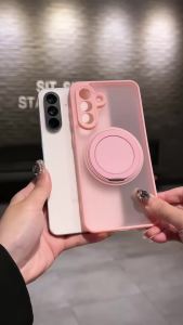 For Samsung Galaxy A57 A37 A33 A26 A17 A14 A05S Case Rotatable Stand Matte Frosted Anti-Shock Camera Lens Protector Hybrid Cover