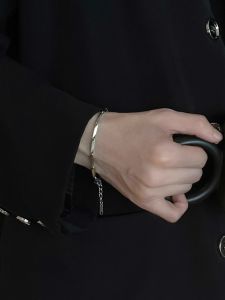 Vòng Tay Chuỗi Thép Titan Không Phai Cho Nam Vòng Tay Đơn Giản Thời Trang Cho Cặp Đôi Vòng Tay Hợp Kim Nhôm Không Phai Cho Nam Và Nữ