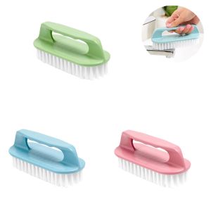 1 Bàn Chải Làm Sạch Thiết Kế Công Thái Học Nhiều Màu Có Tay Cầm Làm Dày Lông Chắc Chắn Cho Bề Mặt Giày Gia Đình-Dụng Cụ Cọ Rửa Thân Thiện Với Môi Trường