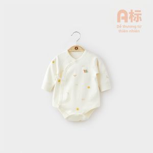 Wismorni | Bodysuit Trẻ Em Mùa Xuân Thu Cotton 100% Tay Dài
