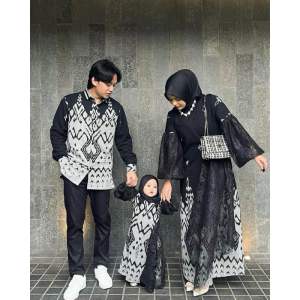 ZEEA DRESS TENUN BLACK CESA - BAJU TENUN