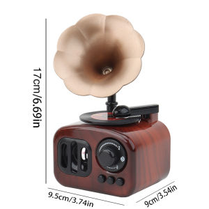 Music Box Retro Phonograph Music Box Decoration Ornament Musical Box Table Desk Decoration Valentines Day Gifts