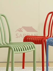 SABRAN Nordic Plastic Chair: A Comfortable & Durable Outdoor Dining Solution