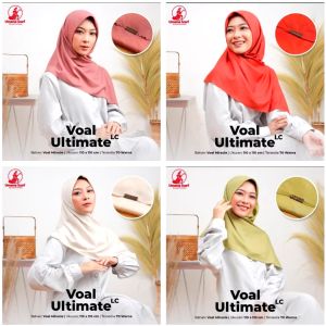 MURAH ! HIJAB VOAL ULTIMATE LC POLOS BAHAN VOAL MIRACLE PREMIUM UMAMA LASER CUT JILBAB KERUDUNG SEGI EMPAT WANITA PEREMPUAN PERSEGI LASERCUT