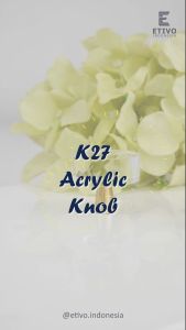 Etivo K27 Aksesoris Rumah Desain Modern: Tarikan Laci Acrylic Gold