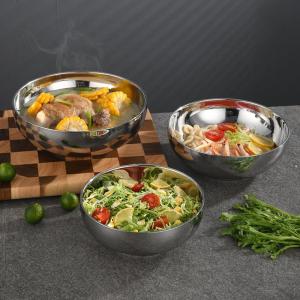 ZIYINGCHA | Double Layer Heat Insulation Stainless Steel Bowl