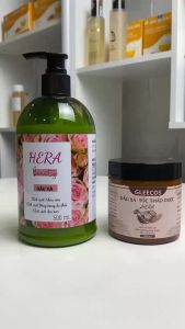 Dầu Xả Thảo Dược Hera Gleecos Giảm Khô Sơ Gãy Rụng 200ml