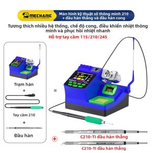 Trạm Hàn Thông Minh MECHANIC Swift 1 Với Màn Hình Kỹ Thuật Số Làm Nóng Nhanh 3 Bánh Răng Nhớ Cho Bộ Điều Khiển C210/C245/115 Công Cụ Sửa Chữa PCB
