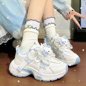 Girl Princess Dad Style Mesh Sneakers