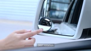 2Pcs Wide Angle Car Reversing Rearview Auxiliary Mirrors Blind Spot Mirrors Round Convex for Parking Rear View