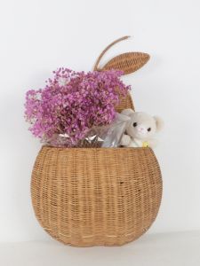 Hộp Đựng Đồ Treo Tường Bằng Tre Trang Trí Phòng Trẻ Em Hình Quả Táo Phong Cách Scandinavia Trang Trí Nhà Đồ Dùng Chụp Ảnh