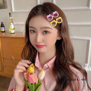 เครื่องประดับสําหรับผู้หญิง AHOURR กิ๊บติดผมรูปปากเป็ด กิ๊บรูปแว่น ราคาที่สุด