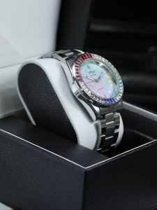 T-WINNER | WINNER Luxury Automatic Watch for Men Business Iced Out Mechanical Watches CasualStainless Steel Band Fashion Mens Wristwatches