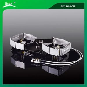 BRS-32 เตาแคมปิ้งแบบพกพาขยาย Double Cooktop พับกลางแจ้งแก๊ส Burner High Power GROUND เตาเตาแคมปิ้ง