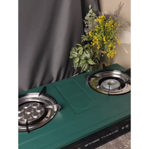 Double Jet Burner Gas Stove Auto Ignition Table Top Heavy Duty Gas Cooker Dapur Gas Stoves