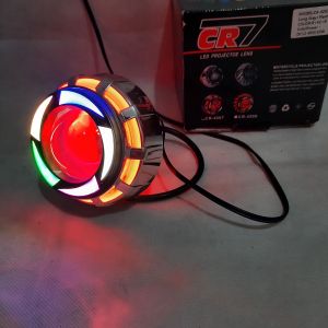 Lampu Depan Projie Led Projie AE-DE Rainbow 3.5 inch Besar Neon Red Universal