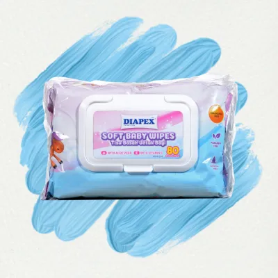 Diapex Soft Baby Wipes / Tisu Basah Untuk Bayi 2x80sheets