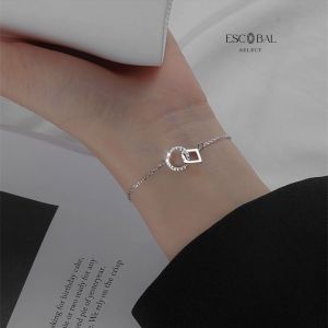 ESCOBAL✨ สร้อยข้อมือเงินแท้  Forever Signature  กำไลข้อมือเงิน กำไลแฟชั่น กําไลข้อมือผู้หญิง สร้อยข้อมือแฟชั่น ดีไซน์หรูหรา ของขวัญให้คนที่รักในวันพิเศษ