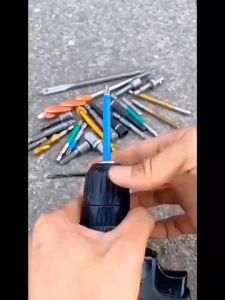 1/4 Inch Adjustable Hex Shank Drill Bit Tool Keyless Drill Fast Change Screwdriver