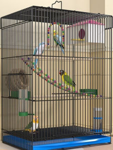 Extra Large Bird Cage for Tiger Parrot Peafowl Luxury Villa Style Home Use New Type Ecological Bird Cage with Flat Roof