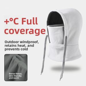 JIFANPAUL | Winter Warm Hat Ski Helmet Face Mask Neck Scarf All-in-One Thick Fleece Windproof Hood