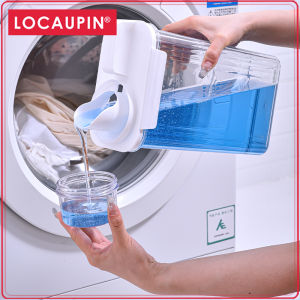 Locaupin Laundry Detergent Dispenser Liquid Laundry Soap Containers Fabric Softener Dispenser for Laundry Organization