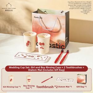 MODERN SWEETHOME | Couples Red Ceramic Cups Set