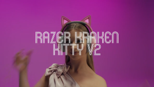 Tai nghe gaming có dây Razer Kraken Kitty V2 Black / White - Hàng Chính Hãng