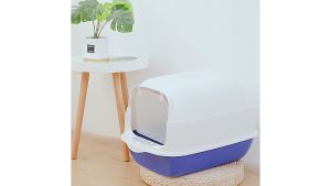 กระบะทรายแมว กะบะทราย ถาดทราย ฟรี ห้องน้ำแมว และฟรีช้อนทรายและถุงดับกลิ่น