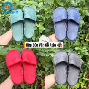 Dép nam nữ quai ngang ASIA đúc vân gỗ thời thượngnhựa EVA nhẹ -Hàng Chính Hãng DME386