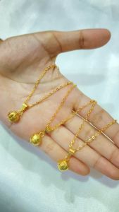 Noin Kalung Liontin Perhiasan Lapis Emas 18K Rantai Nori