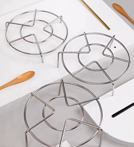Stainless Steel Steamer Rack / Trivet Rack Stand / Kitchen Cookware Multi-Purpose Round Cooling Rack