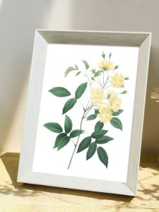 Simple Rose Cross Stitch DIY Pure Handmade Small Tabletop Bedroom Gifts Cross Stitch Kit Modern Minimalist Style Fabric