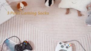 Geyoga 3 Pairs Funny Gamer Socks Do Not Disturb Im Gaming Socks Novelty Cotton Crew Socks Video Game Gifts Stocking Stuffers for Men Teens Gamers