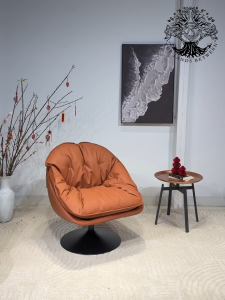 Ghế thư dãn COCO DS265 LOUNGE CHAIR nhập khẩu ghế lười đọc sách hình trứng chân xoay đệm lông vũ