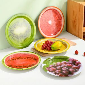 Satu Keluarga Piring Buah Nampan Saji Bentuk Buah C1235 Piring Saji Fruit Plate Anti Karat Serbaguna