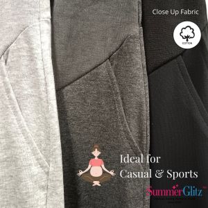 SummerGlitz Maternity Cotton Straight Cut Stretchable Casual Sport Pants Maternity Women I Seluar Mengandung Muslimah