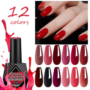 Visuatia Single-Piece Gel Nail Polish Long-Lasting Led Nail Gel Lead-Free and Fragrance-Free Formula Perfect for DIY Nail Art and Daily Life